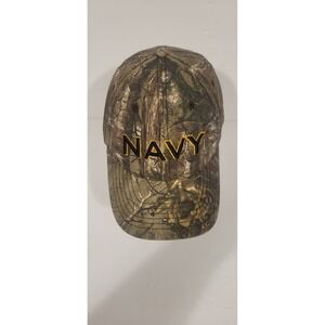 Navy Embroided‎ Est. 1775 Camouflage One Size Fits All Hat.
